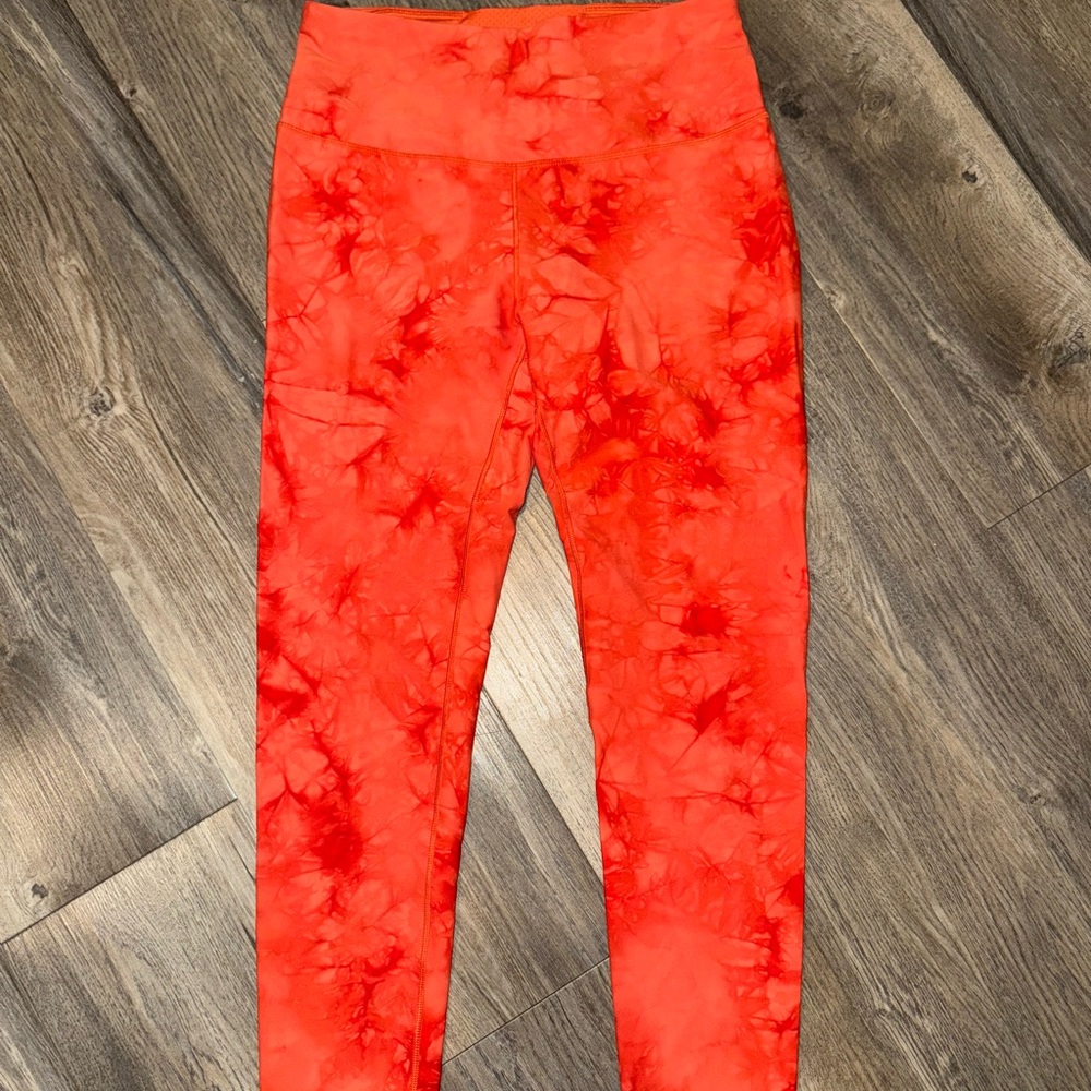 Kids Tie-Dye Orange Leggings